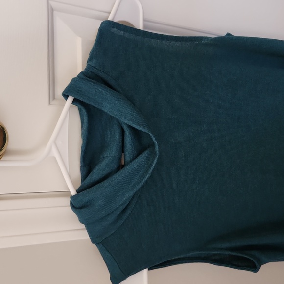 Loft women's long top, sleeveless, size small, blue/green color - Picture 1 of 5